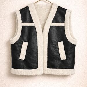 Altar'd State Brown and White Vest